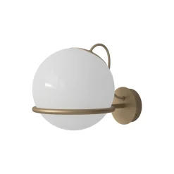 Model 238/1 Wall Lamp, opaline/champagne