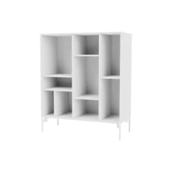 Montana 1613 reol med hjul, 101 new white/black