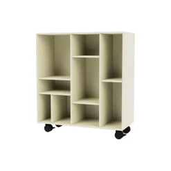 Montana 1613 reol med hjul, 150 vanilla/black