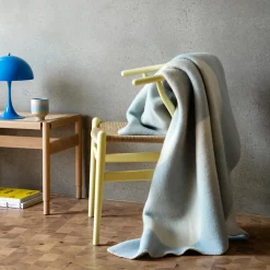 MOON Throw, crescent blue