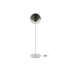 Multi-Lite Floor Lamp, black semi matt/chrome