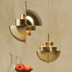 Multi-Lite Pendant, brass