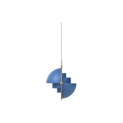 Multi-Lite Pendant, nordic blue matt/brass