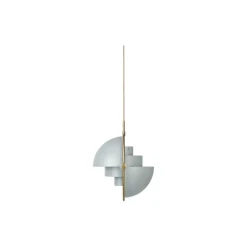 Multi-Lite Pendant, sea grey semi matt/brass