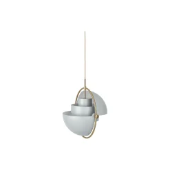 Multi-Lite Pendant, sea grey semi matt/brass