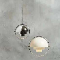 Multi-Lite Pendant, white semi matt/chrome