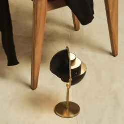 Multi-Lite Portable Lamp, black semi matt/brass