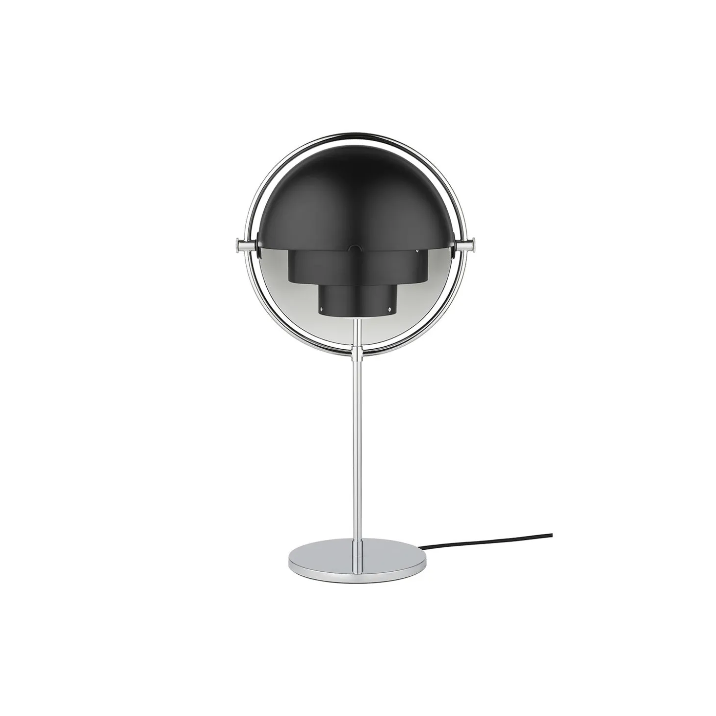 Multi-Lite Table Lamp, black semi matt/chrome