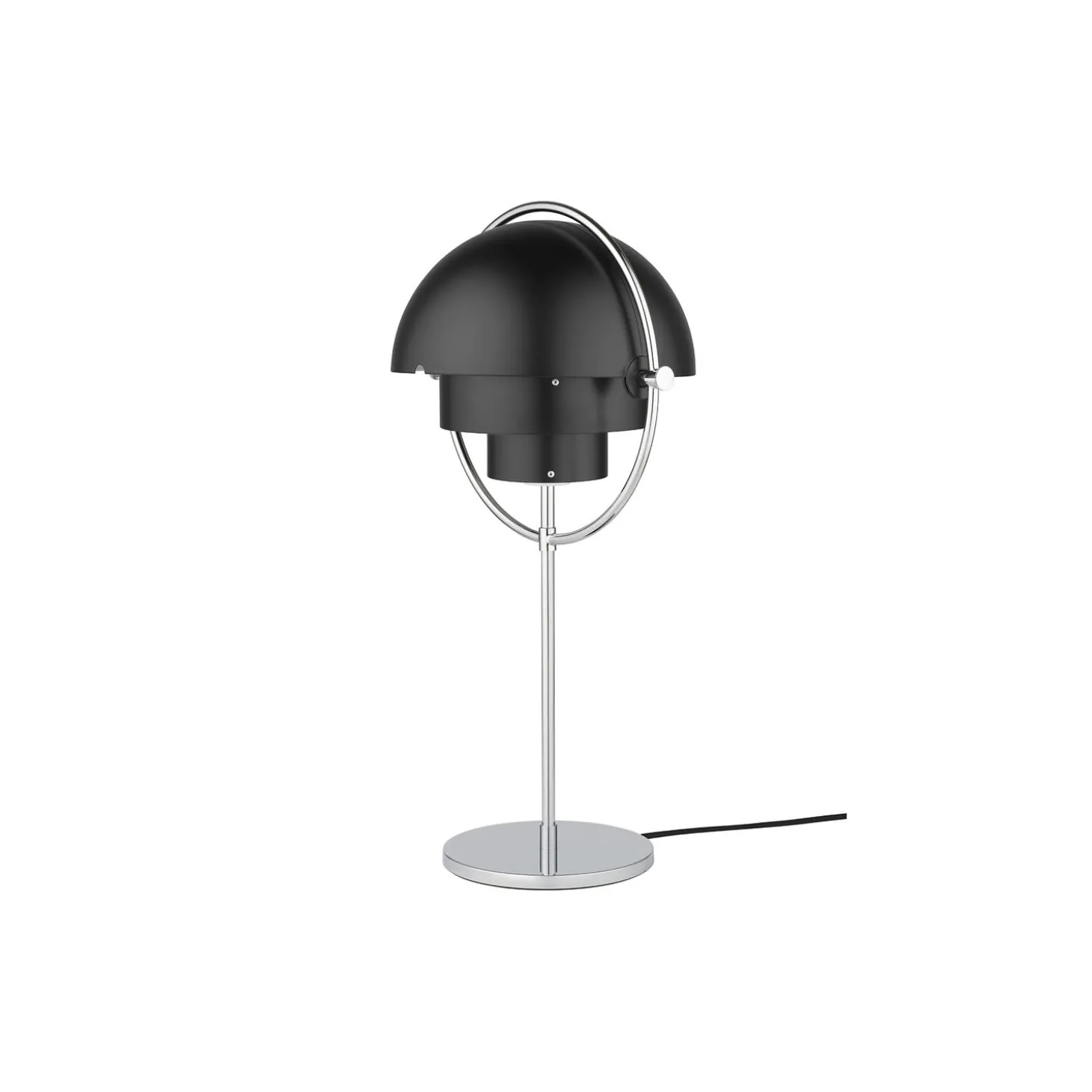 Multi-Lite Table Lamp, black semi matt/chrome