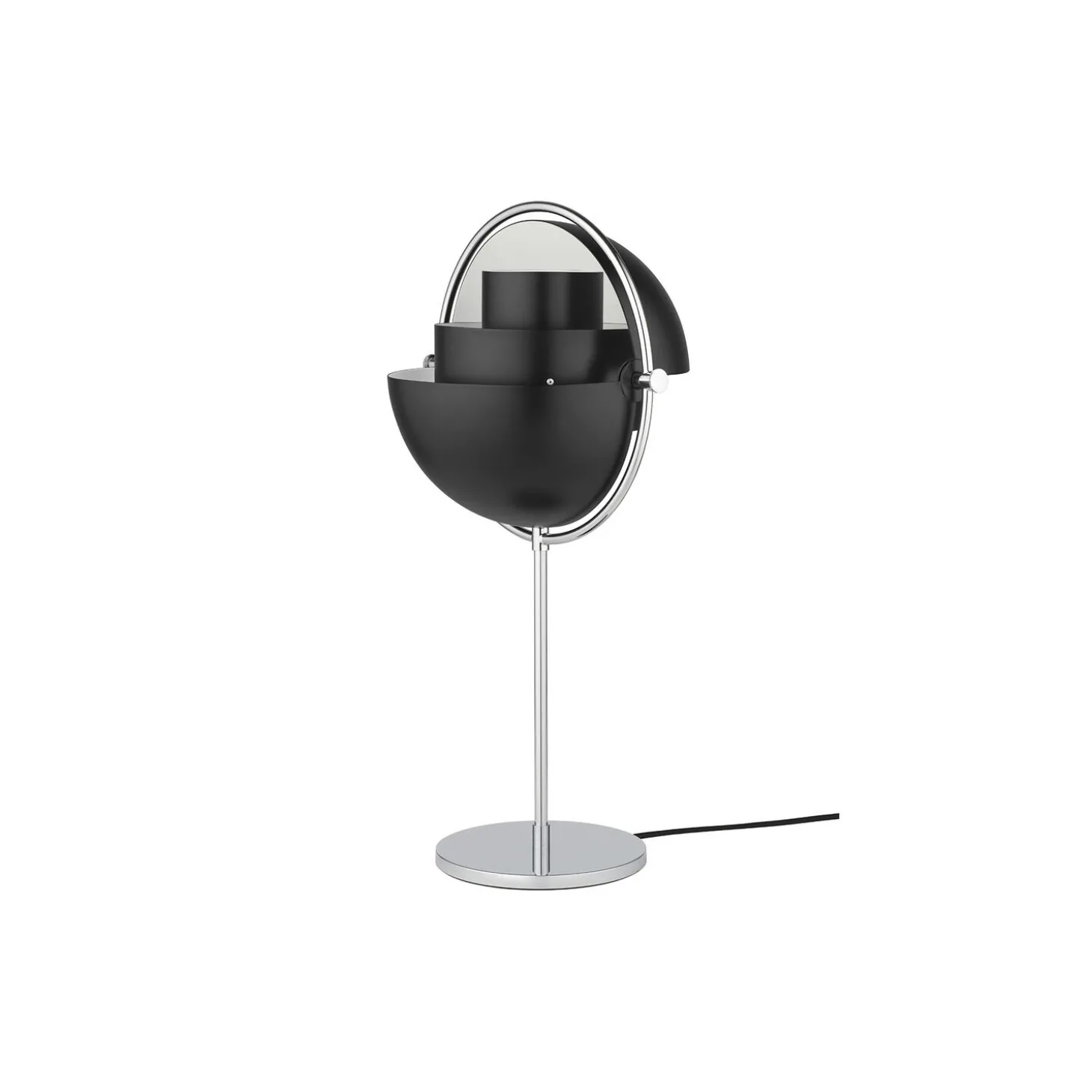 Multi-Lite Table Lamp, black semi matt/chrome