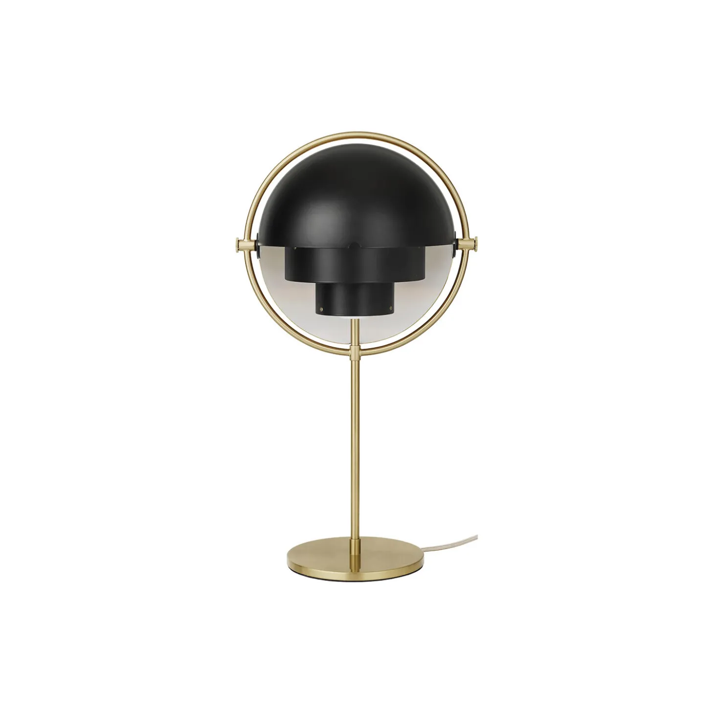 Multi-Lite Table Lamp, black semi matt/brass