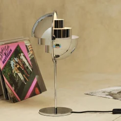 Multi-Lite Table Lamp, chrome