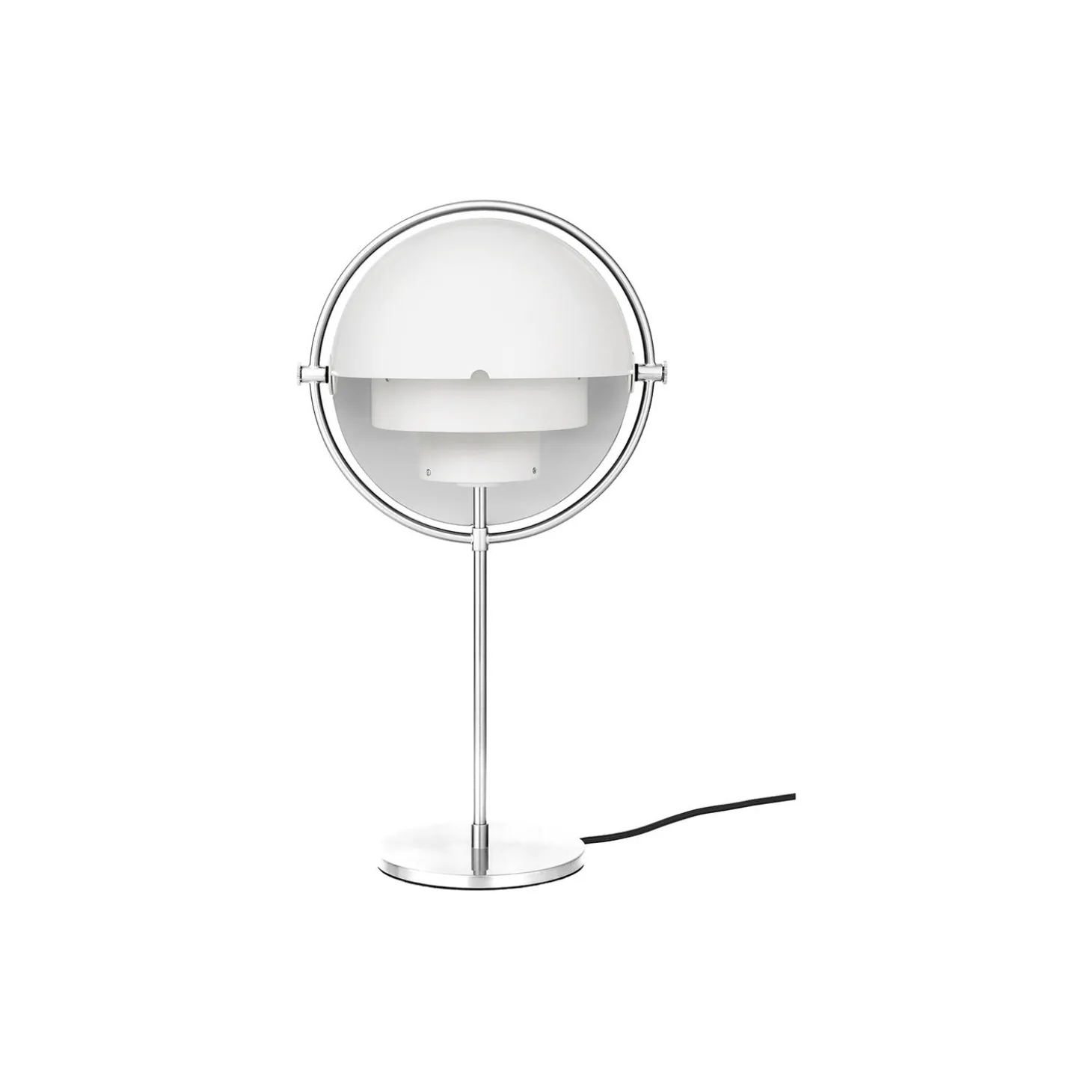 Multi-Lite Table Lamp, white semi matt/chrome