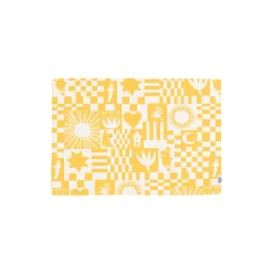 Mumi dækkeserviet Fest, gul