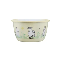 Mumi emaljeskål, gul