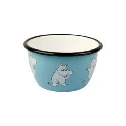 Mumi emaljeskål, lyseblå