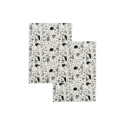 Mumi Viskestykker 2 stk., sort/hvid