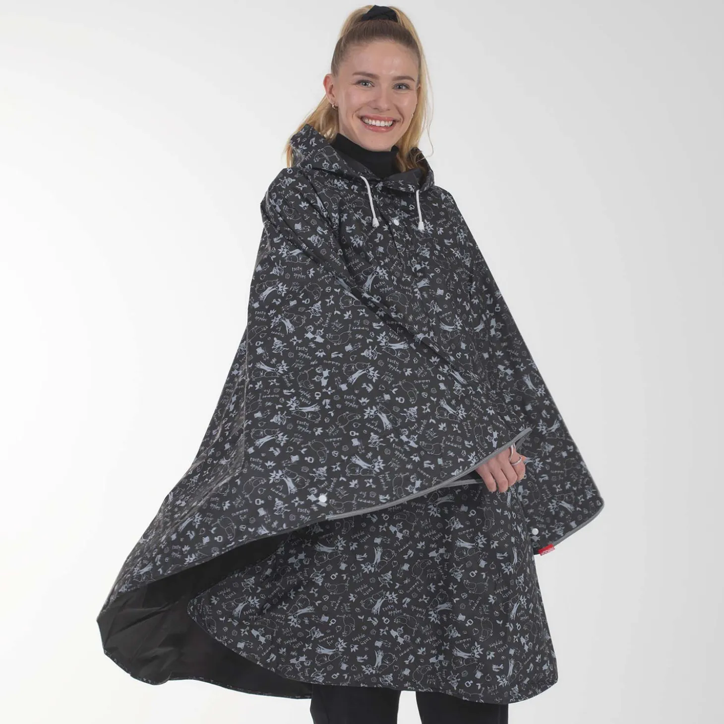 Mumitroldene Garden regnslag, black