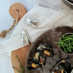 Muslingeskal Bestiksæt, tin