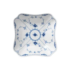 Musselmalet Halvblonde kvadratisk skål 180 cl