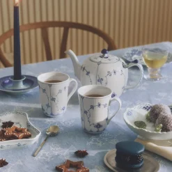 Musselmalet Halvblonde Rektangulært fad