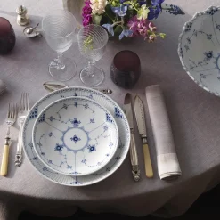 Musselmalet Halvblonde serveringsskål 20 cm