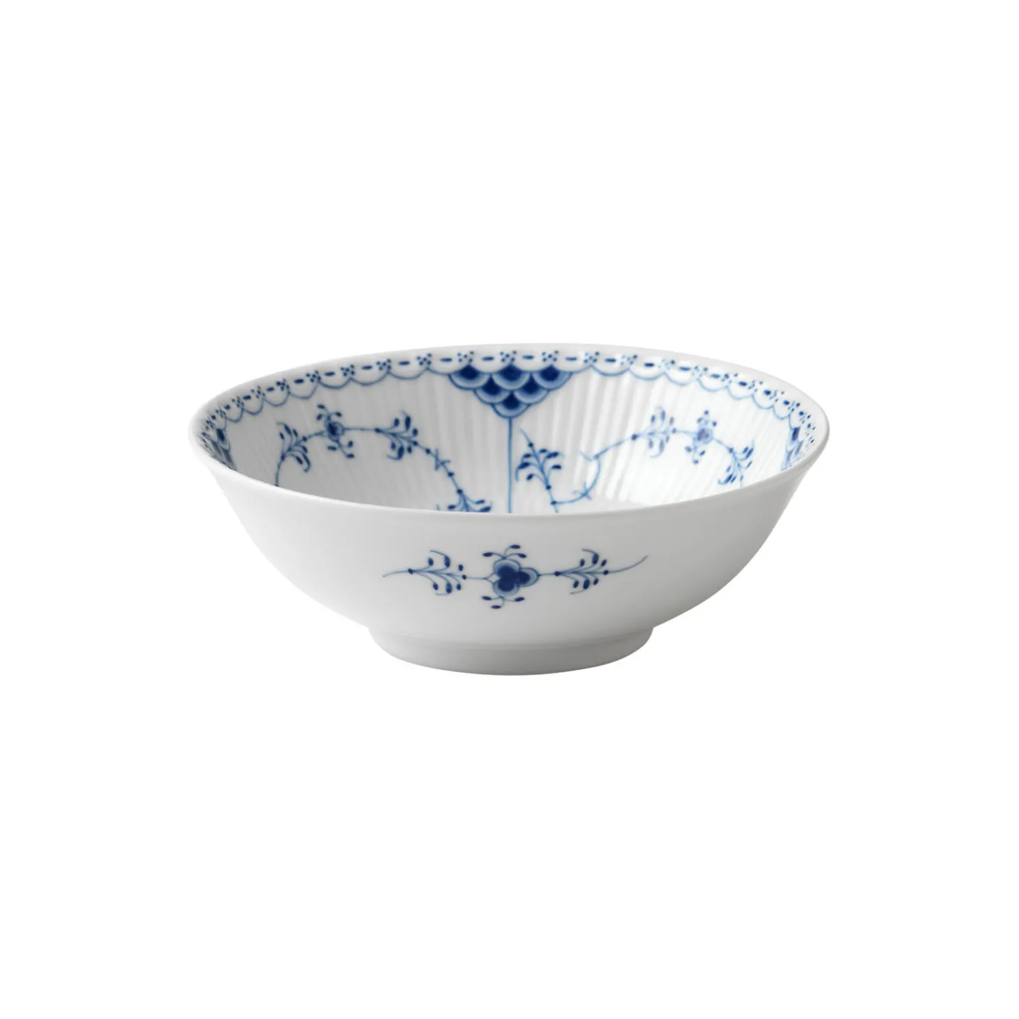 Musselmalet Halvblonde skål 35 cl