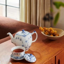 Musselmalet Halvblonde tekande 100 cl