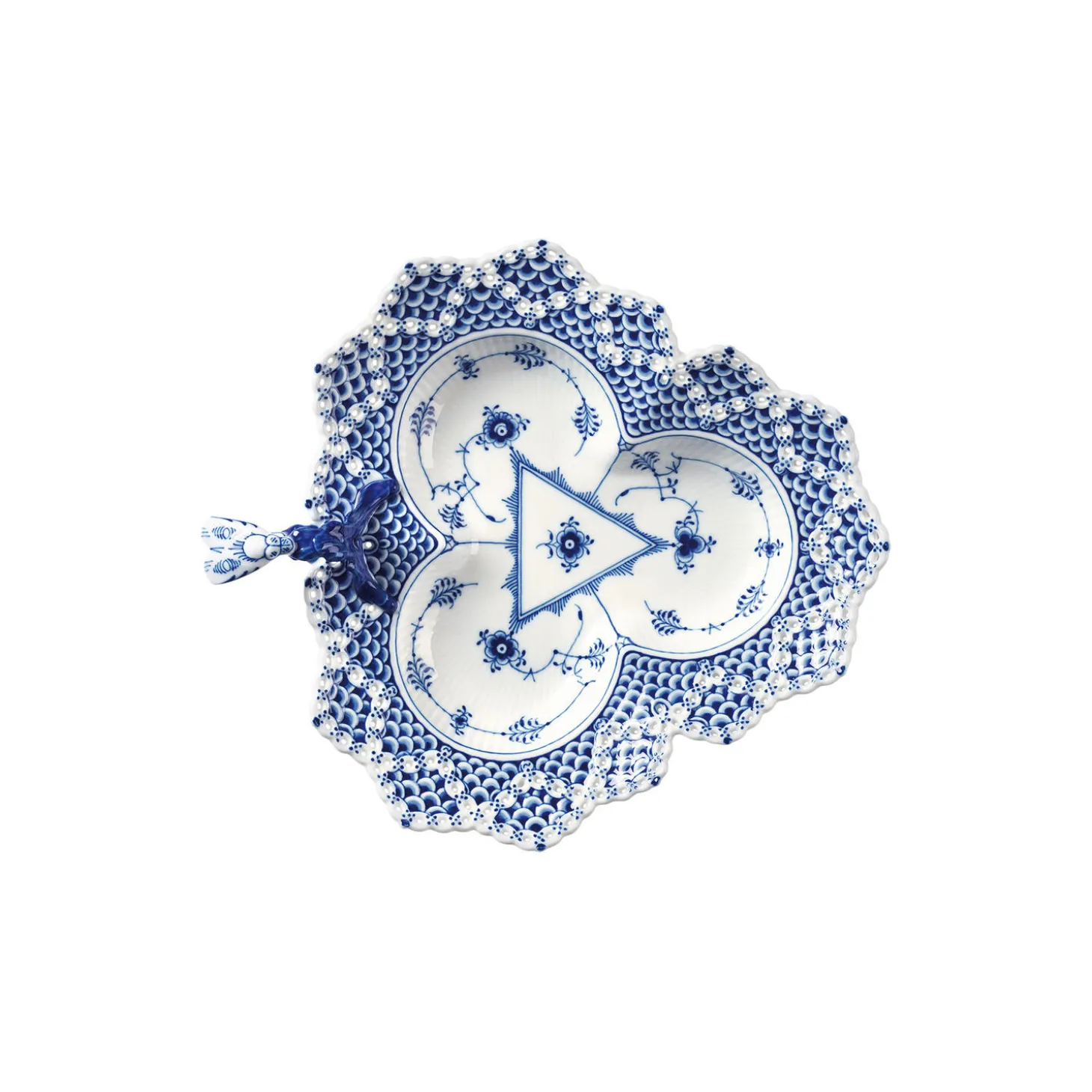 Musselmalet Helblonde asiet 25 cm