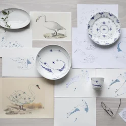 Musselmalet Helblonde tallerken Ø 25 cm