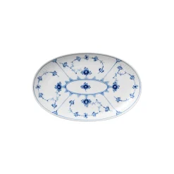 Musselmalet Riflet asiet 23,5 cm