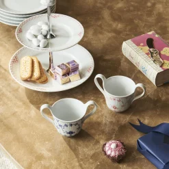 Musselmalet Riflet babykop 13 cl