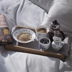 Musselmalet Riflet dyb tallerken Ø 17 cm