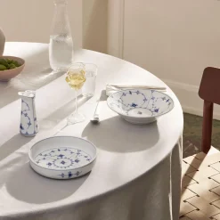 Musselmalet Riflet dyb tallerken Ø 21 cm