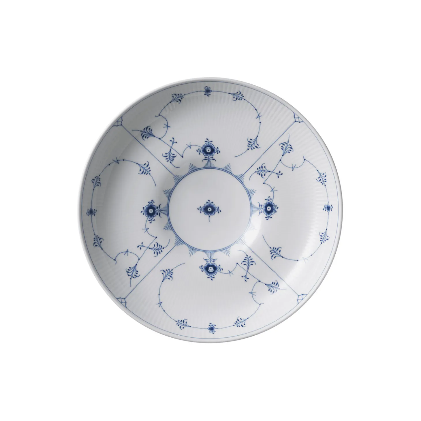 Musselmalet Riflet skål 34 cm