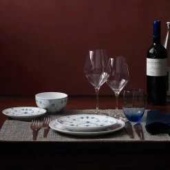 Musselmalet Riflet skål, 2 stk