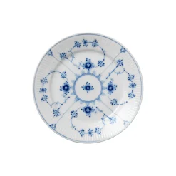 Musselmalet Riflet tallerken Ø 19 cm