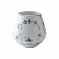 Musselmalet Riflet vase 12 cm