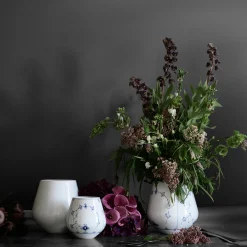 Musselmalet Riflet vase 12 cm