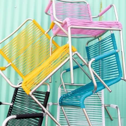 Mya Outdoor Chair with Armrests, turquo