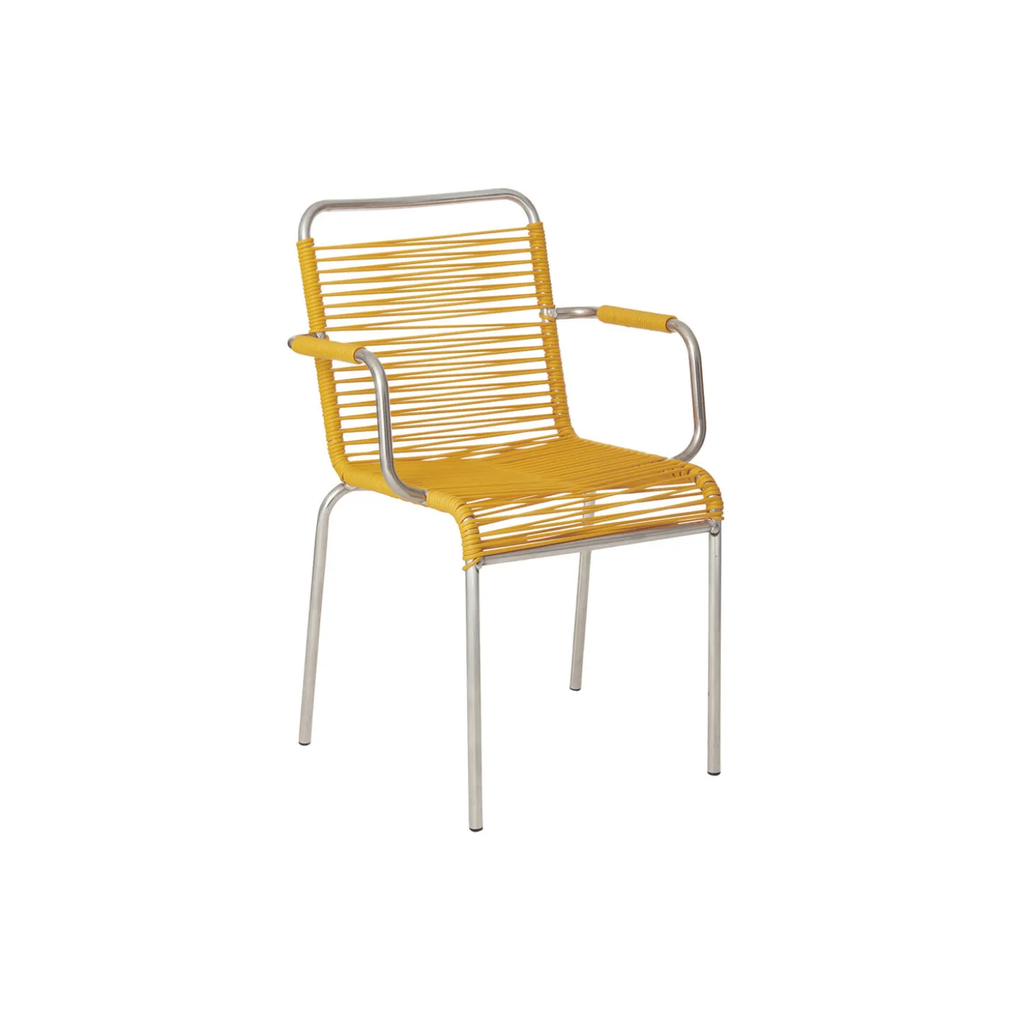 Mya Outdoor Chair with Armrests, yellow
