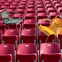 Mya Outdoor Chair with Armrests, yellow