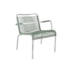 Mya Outdoor Lounge Chair with Armrests, sage green