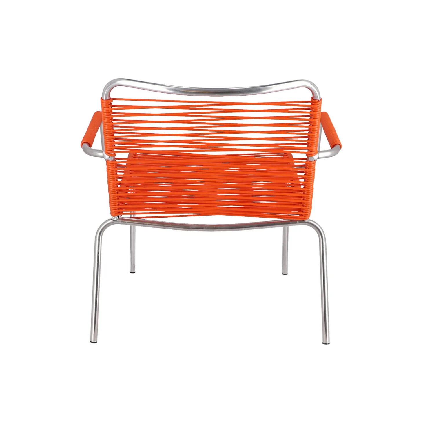 Mya Outdoor Lounge Chair with Armrests, orange