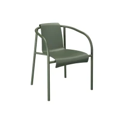 NAMI spisebordsstol med armlæn, olive green