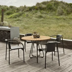 NAMI spisebordsstol med armlæn, black