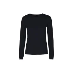 New wool bluse, black