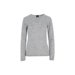 New wool bluse, grey melange