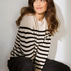 NiakaPW Pullover, black stripe