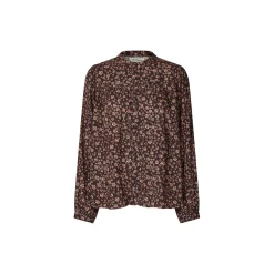 NickyLL Shirt LS, dark mokka